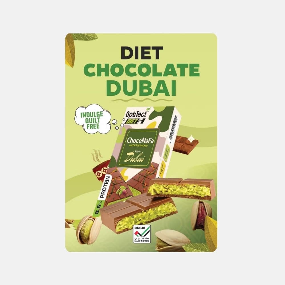Pistachio Chocolate Kunafa Bar - 100g Delight 5