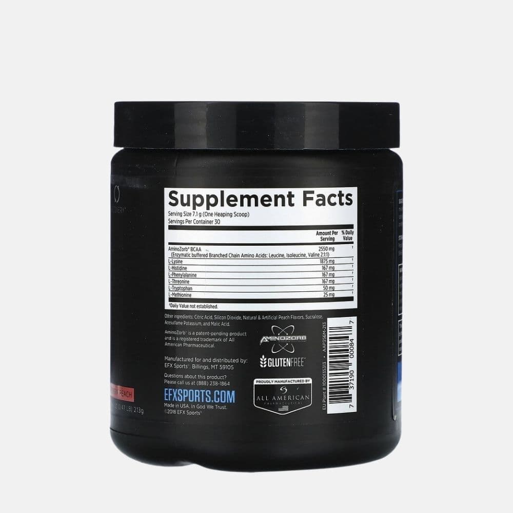 EFX Sports Essential Amino Acids - Georgia Peach Flavor (213 g) 2