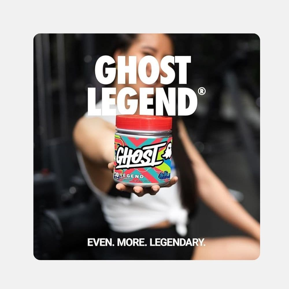 GHOST Legend Pre-Workout Powder - Blue Raspberry Flavor 4
