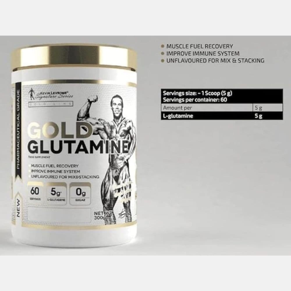 Kevin Levrone Gold L-Glutamine Powder 300g - Unflavored Supplement 2