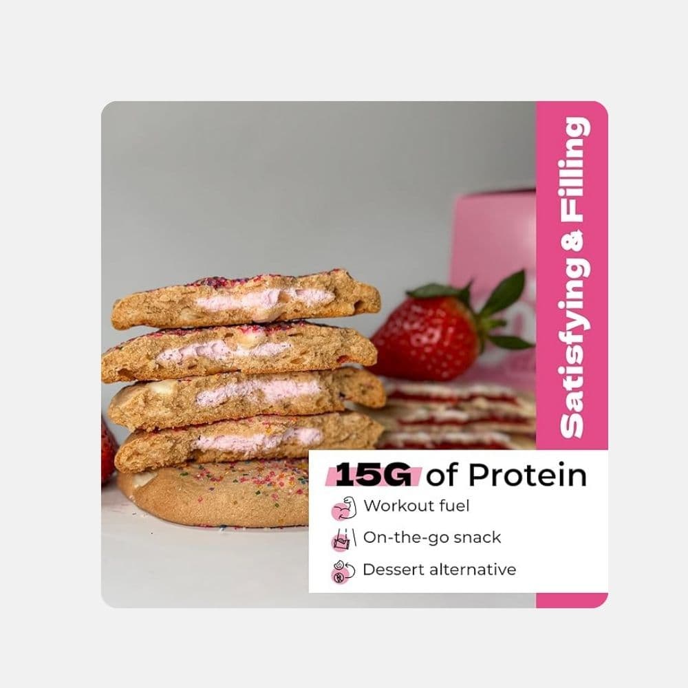 Strawberry Creme Protein Cookie - Delicious Snack 4