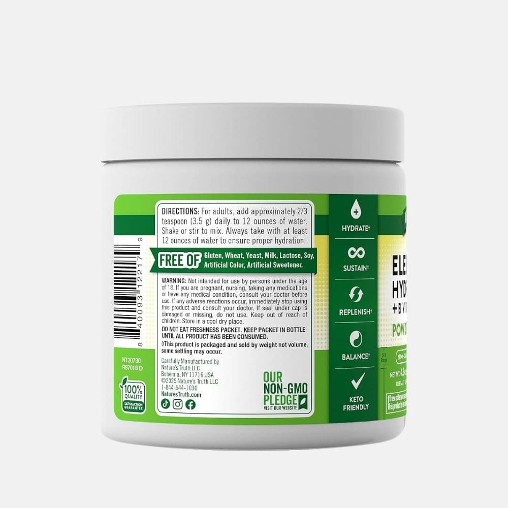 Lemon Electrolyte Powder Mix for Hydration (35 Servings) 2