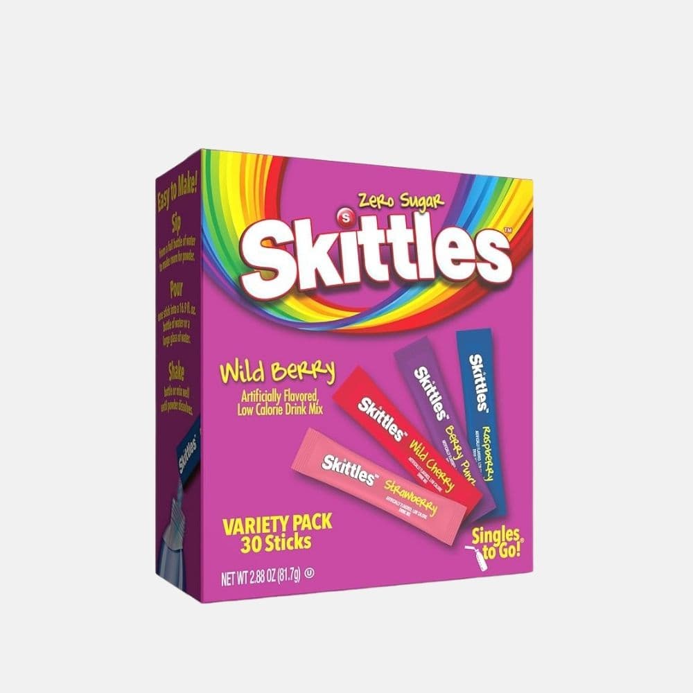 SKITTLES Singles To Go Tropical Drink Mix - 40 Sticks