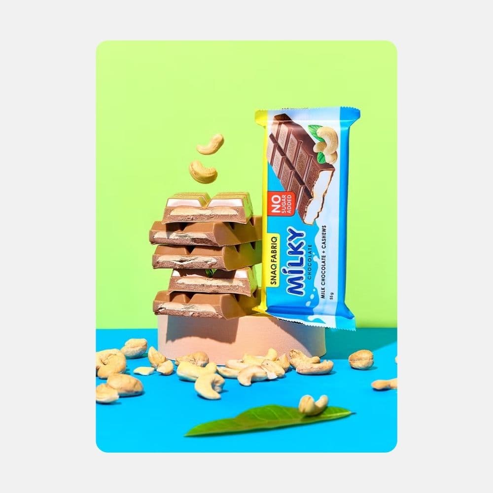 Snaq Fabriq Milky Chocolate Nut Bars - 55g 2