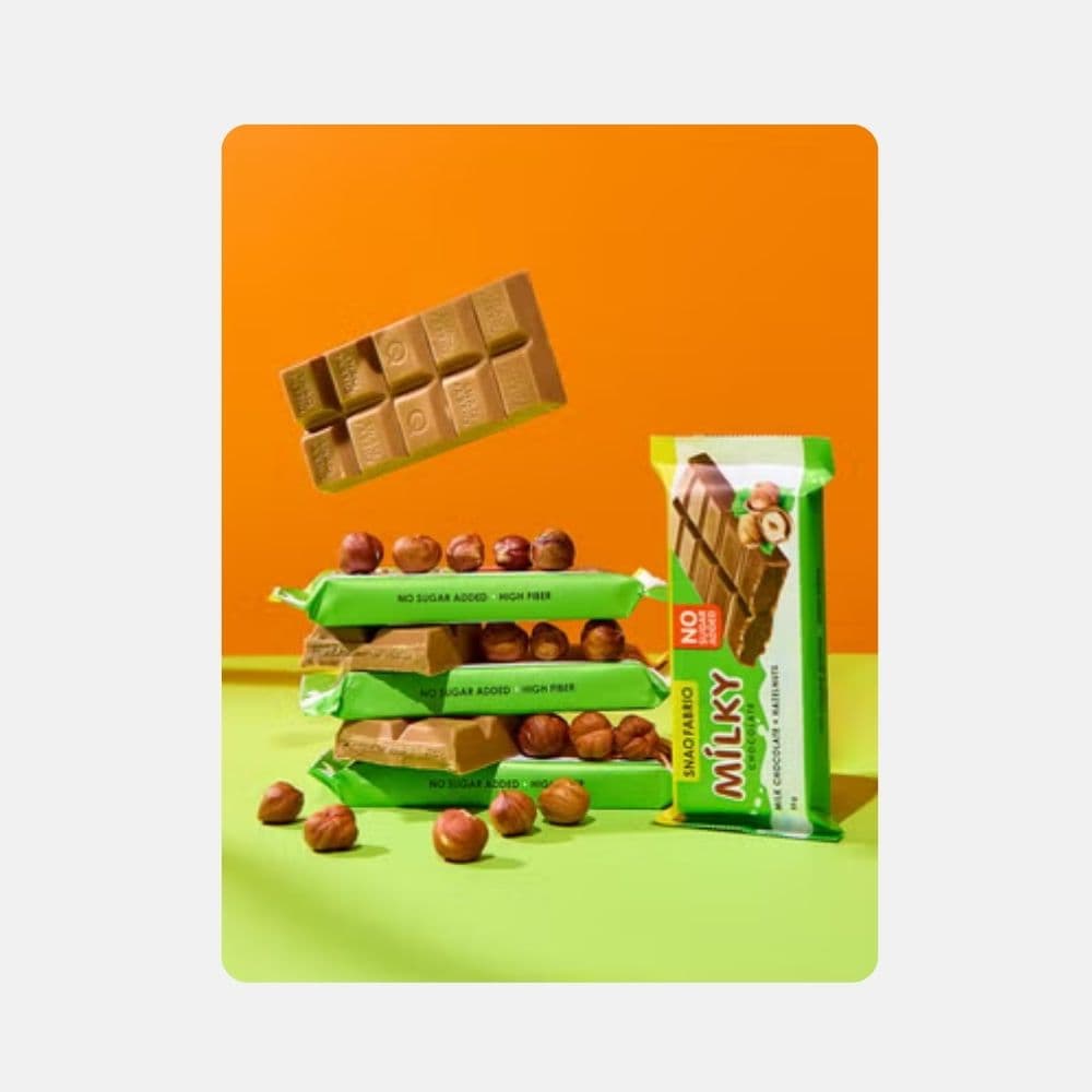 Snaq Fabriq Milky Chocolate Nut Bars - 55g 3