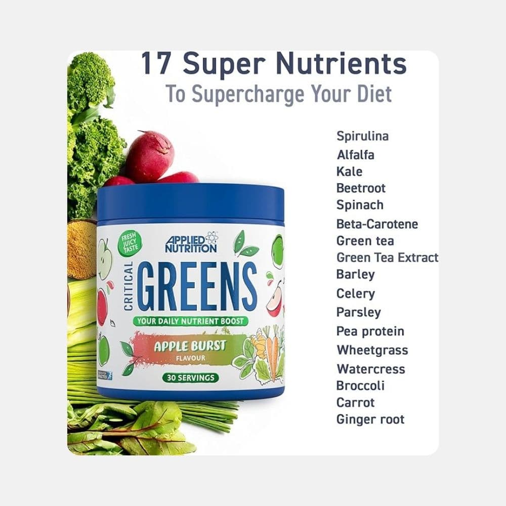 Applied Nutrition Critical Greens - Lemon & Lime Flavor (30-50 Servings) 7