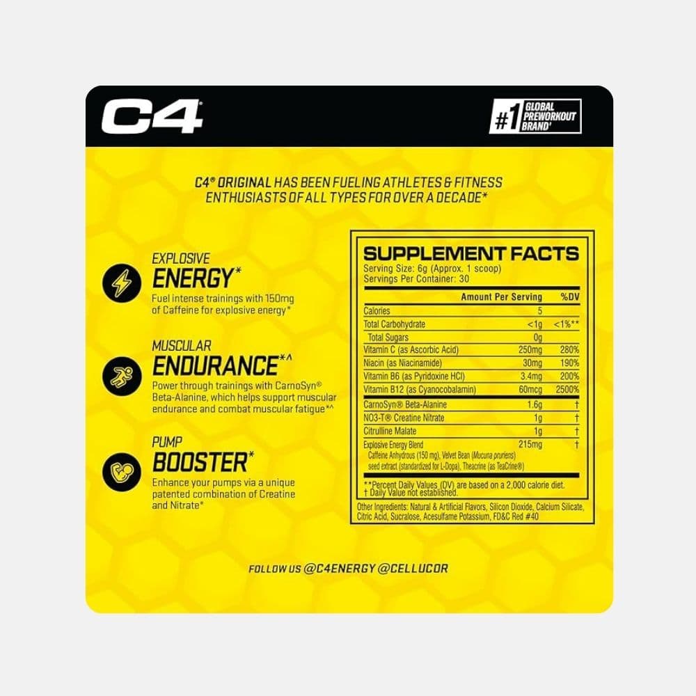 Cellucor C4 Original Pre-Workout Powder - 30 Servings 4