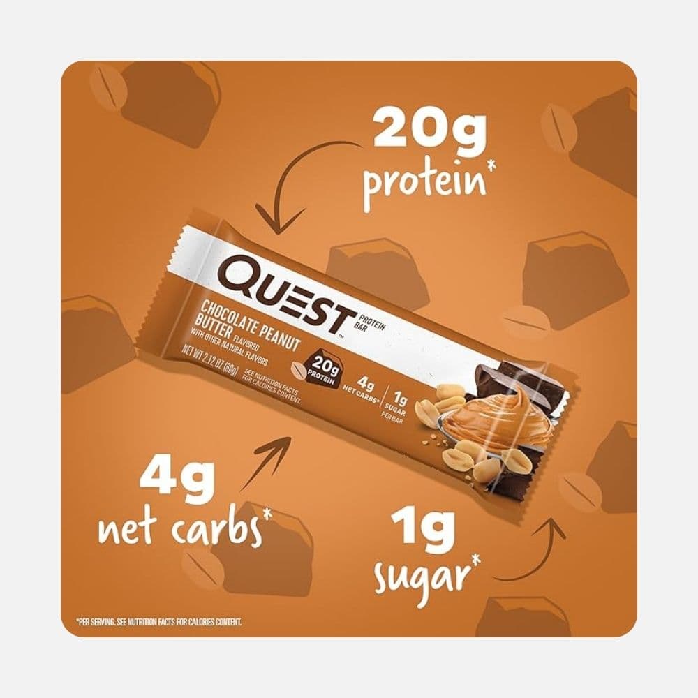 Quest Chocolate Peanut Butter Protein Bar - 60g 2