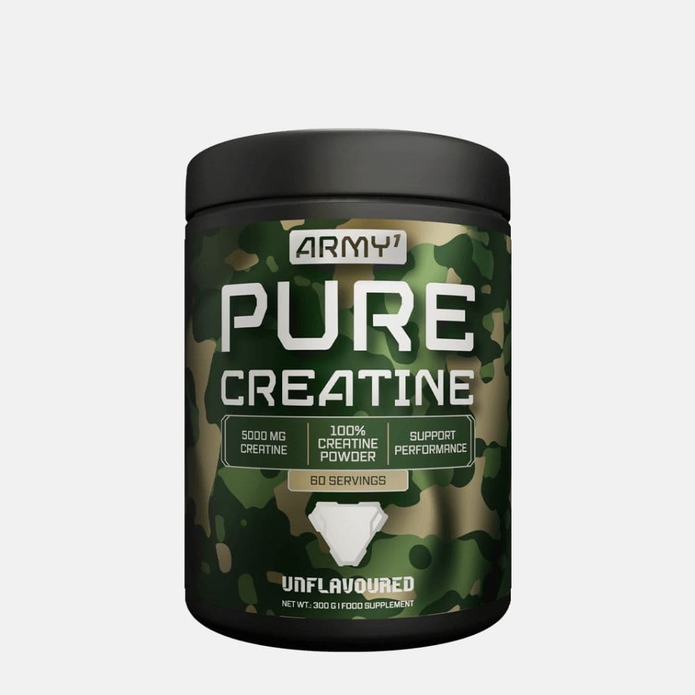 Army1 Pure Creatine Monohydrate Powder - Unflavored Supplement